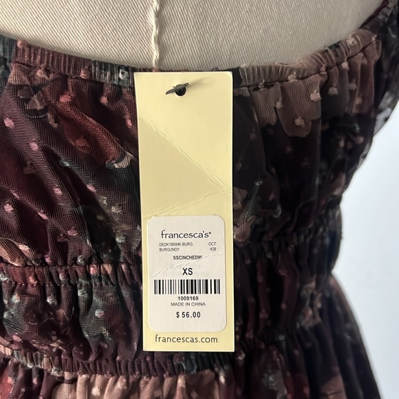 Francescas Bridget Cinched Waist Floral Dress in XS - Picture 6 of 6